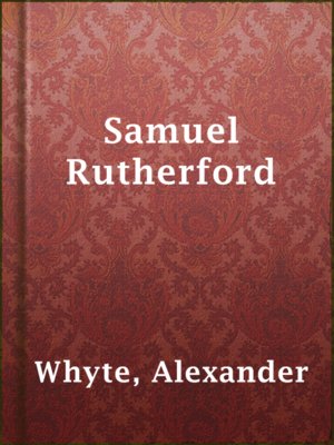 cover image of Samuel Rutherford